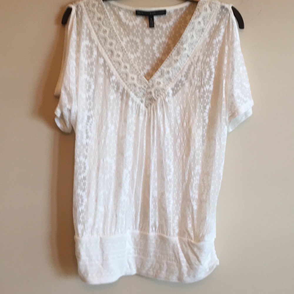 White House Black Market Cold Shoulder Top